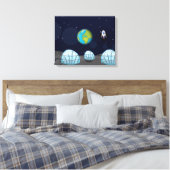 Maanbasis Canvas Afdruk (Insitu (Slaapkamer))