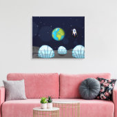 Maanbasis Canvas Afdruk (Insitu (Woonkamer))