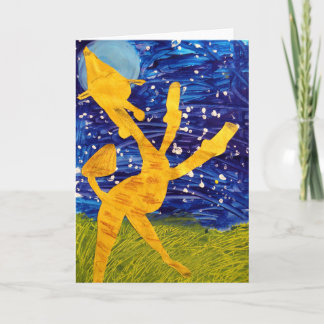 Maanbeschenen Giraffe - Kunstwerk door Voerman - Kaart