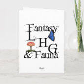 Maanbeschenen Schildwacht Feestdagen Kaart (Achterkant)