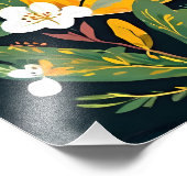 Maanbloei: Etherische bloemen en kunst van de maan Foto Afdruk (Hoek)