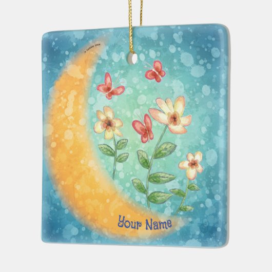 Maanbloemen Keramisch Ornament (Links)