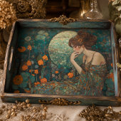 Maanbloesem Vintage Art Nouveau Decoupage Tissuepapier