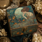 Maanbloesem Vintage Art Nouveau Decoupage Tissuepapier
