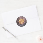 maanboom ronde sticker (Envelop)