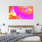 maanbrand canvas afdruk (Insitu (Slaapkamer))