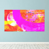 maanbrand canvas afdruk (Insitu (Houten vloer))