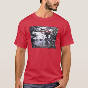 Maanbrug & vijver in de winter Seattle, Washingt T-shirt