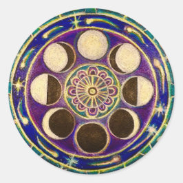 Maancyclus Mandala Sticker