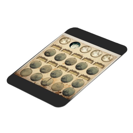  maancyclusgrafiek - hemelmaanfasen magneet (Linkerzijde)