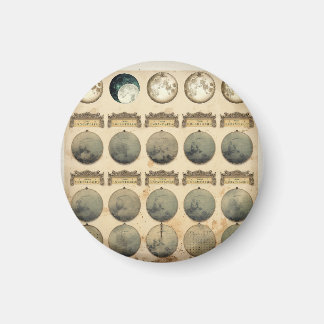 maancyclusgrafiek - hemelmaanfasen magneet