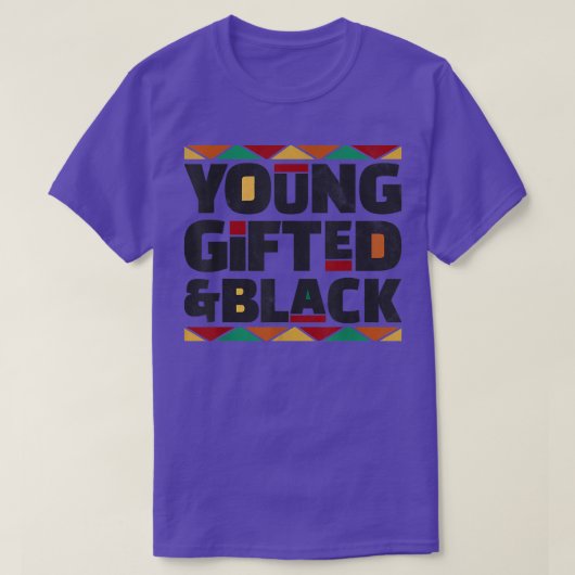 Maand Afrikaanse Ameri met jonge geschenken en zwa T-shirt (Design voorkant)