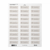 Maand Bloem | Februari | Huwelijk Retouradres Etiket (Full Sheet)