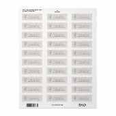Maand Bloem | Juli | Huwelijk Retouradres Etiket (Full Sheet)