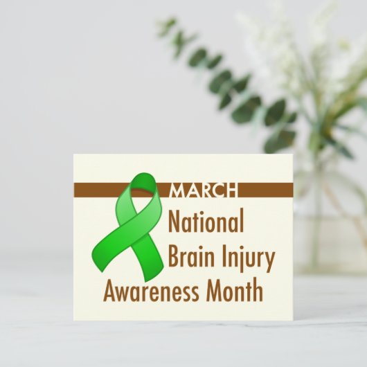 Maand Briefkaart van de maand van hersenbeschadigi (Staand voorkant)