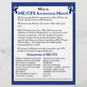 maand, dag en week van de Bewustmaking ME/CFS Flyer (Voorkant)