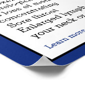 maand, dag en week van de Bewustmaking ME/CFS Poster (Hoek)