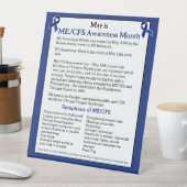 maand, dag en week van de Bewustmaking ME/CFS Reclamebord Met Voetstuk (Insitu)