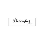 Maand: december  zelfinktende stempel (Design)