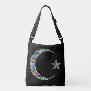 Maand- en sterkruistas crossbody tas