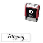 Maand: februari zelfinktende stempel (In situ)