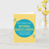 Maand gepersonaliseerde nationale verpleegkundigen kaart (Gele Bloem)