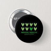 Maand gezondheidsvoorlichting ronde button 5,7 cm (Voorkant /achterkant)