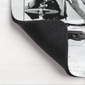 Maand in een tank muismat (Hoek)