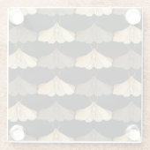 Maand in goudpatroon glazen onderzetter (Achterkant)