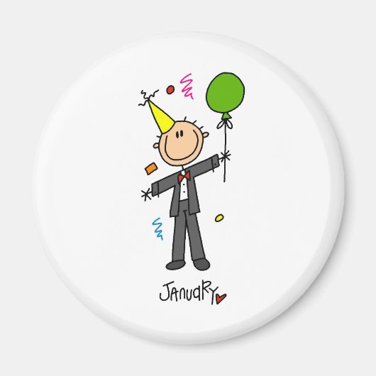 maand januari magneet (Voorkant)