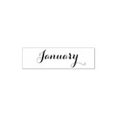 Maand: januari  zelfinktende stempel (Design)