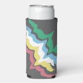 Maand juli bewustzijn kleuren Disability Pride Seltzer Blikjeskoeler (Seltzer Voorkant)