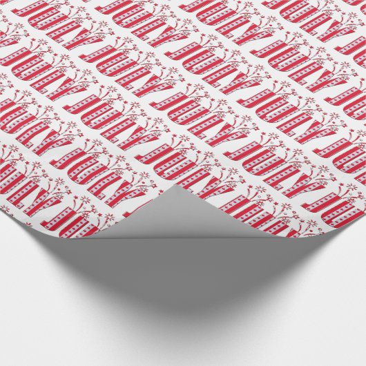 Maand Juli Canadese Maple Leaf Canada Dag Cadeaupapier (Hoek)