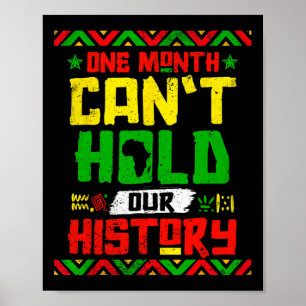 Maand kan onze geschiedenis niet vasthouden Afrika Poster
