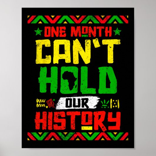 Maand kan onze geschiedenis niet vasthouden Afrika Poster (Voorkant)