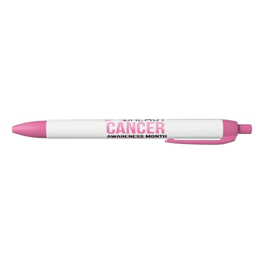maand kankerbewustwording zwarte inkt pen (Bodem)