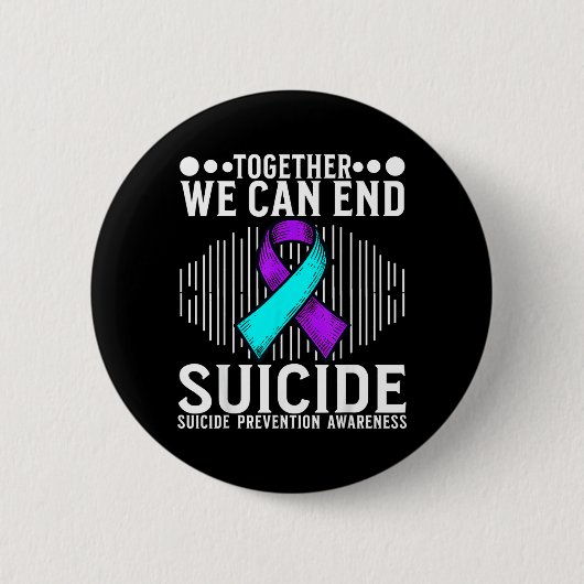 Maand Kunst Bewustzijnsondersteuning Preventie Bew Ronde Button 5,7 Cm (Voorkant)