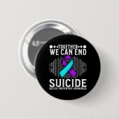 Maand Kunst Bewustzijnsondersteuning Preventie Bew Ronde Button 5,7 Cm (Voorkant /achterkant)