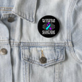 Maand Kunst Bewustzijnsondersteuning Preventie Bew Ronde Button 5,7 Cm (In situ)