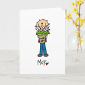 Maand mei kaart (Gele Bloem)