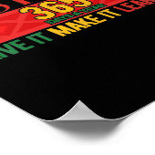 Maand met zwarte geschiedenis Live Het leert het m Poster (Hoek)