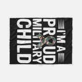 Maand Militair Kinderkostuum In Trotse Militaire C Fleece Deken (Voorkant (Horizontaal))