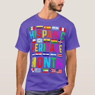 Maand nationaal erfgoed van Latijns-Amerika T-shirt