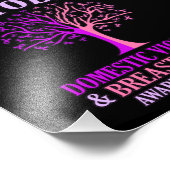 Maand oktober oktober steun voor huiselijk geweld foto afdruk (Hoek)