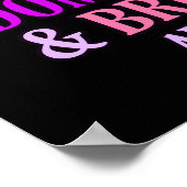 Maand oktober oktober steun voor huiselijk geweld poster (Hoek)