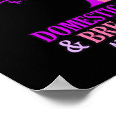 Maand oktober oktober steun voor huiselijk geweld poster (Hoek)