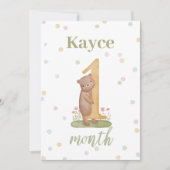 Maand per Maand Milestone Baby Kaarten (Voorkant)