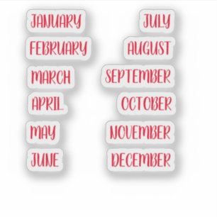 Maand Planner stickers