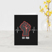 maand Rode hartziekte Kaart (Gele Bloem)