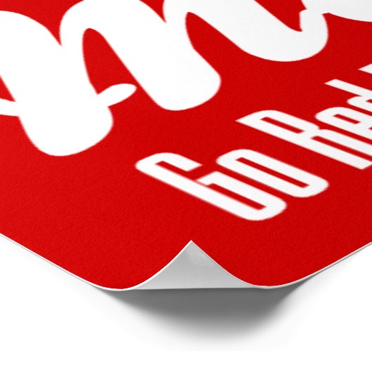 maand Rode hartziekte Poster (Hoek)